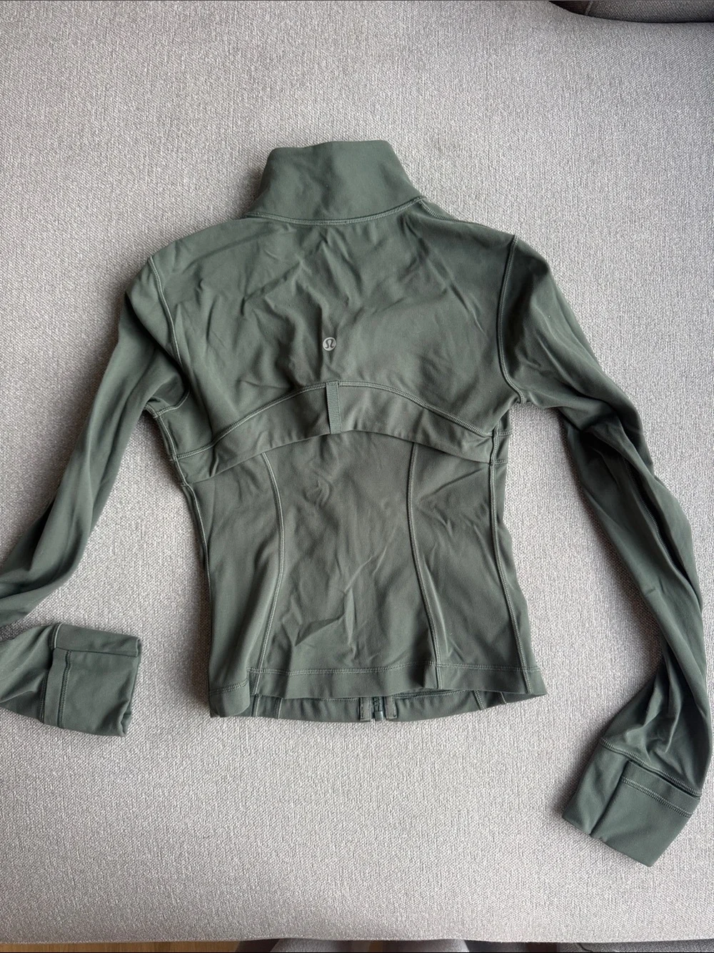 Lululemon Define Olive Green Women's Zip-Front Athletic Jacket